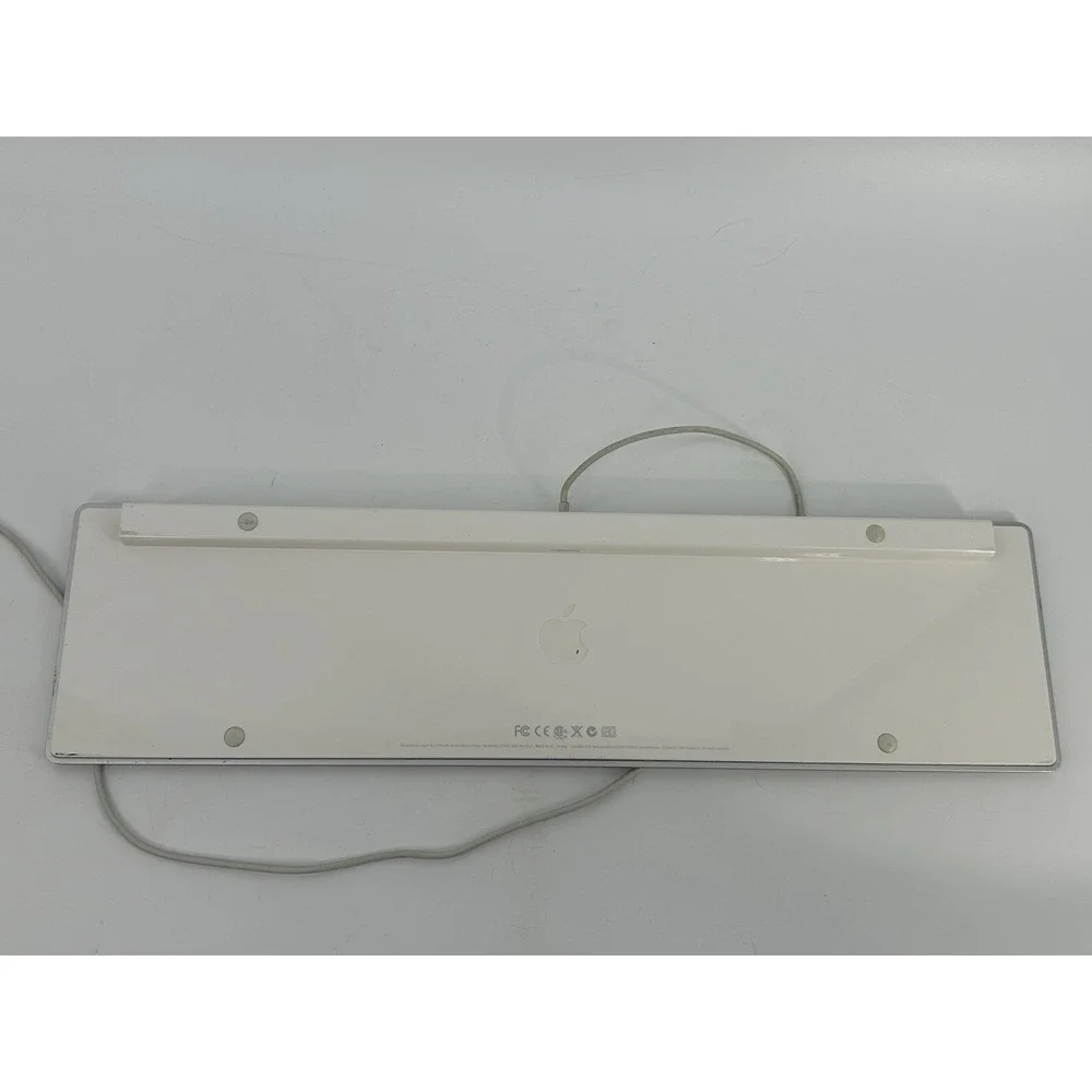 Apple A1243 Wired USB Silver Aluminum Keyboard w. Numeric Keypad, Tested Working
